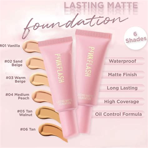 PINKFLASH Lasting Matte Foundation F03 - 20ml - Eshaistic.pk