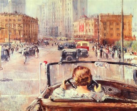 ‘New Moscow,’ 1937 by Yuri Pimenov/State Tretyakov Gallery (con immagini) | Arte