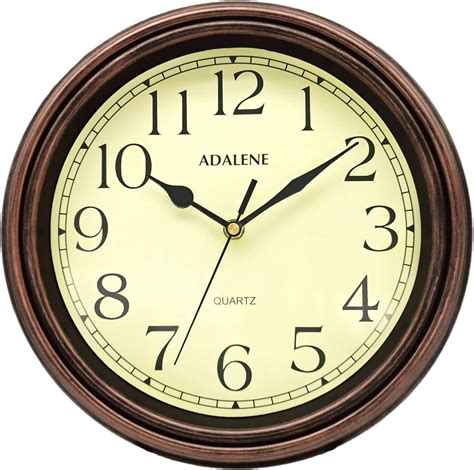 Amazon.com: Adalene Wall Clocks Battery Operated Non Ticking ...