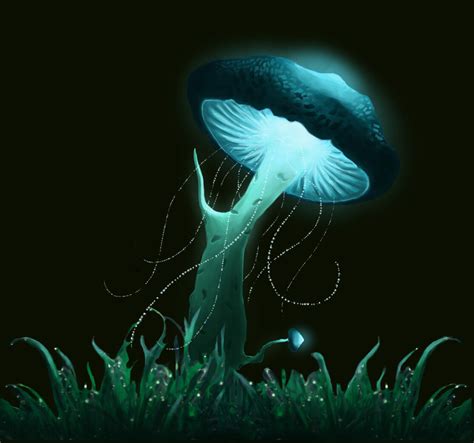 ArtStation - Glowing Mushroom