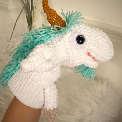 Unicorn Hand Puppet CROCHET PATTERN - Etsy