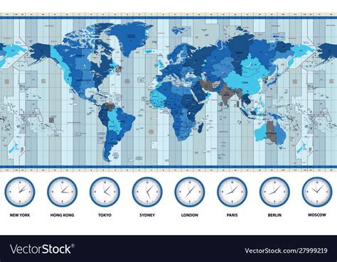 Time zones world map - bucksmumu