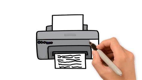 How to draw printer - YouTube