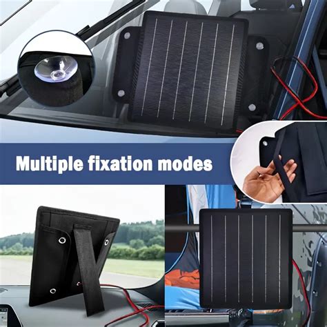 Solar Powered Car Battery Charger And Maintainer 10w 18v Solar Trickle Charger Portable Solar ...