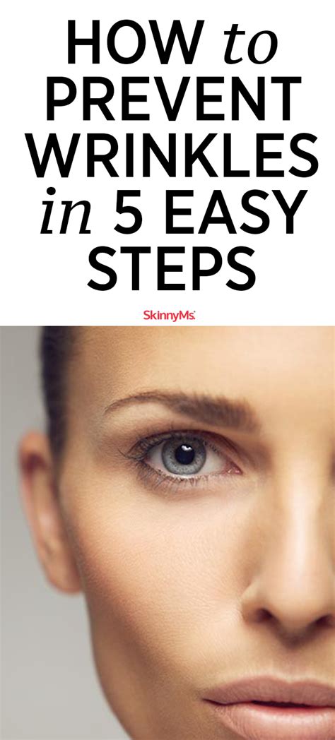 How To Prevent Wrinkles in 5 Easy Steps - Skinny Ms. | Face wrinkles, Skin care wrinkles ...