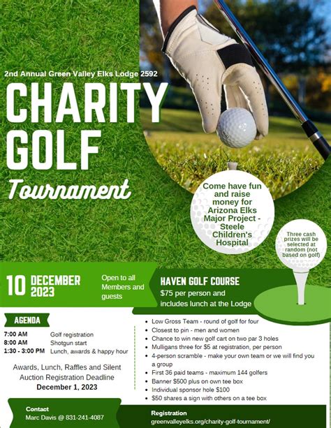 Charity Golf Tournament - Green Valley Elks 2592