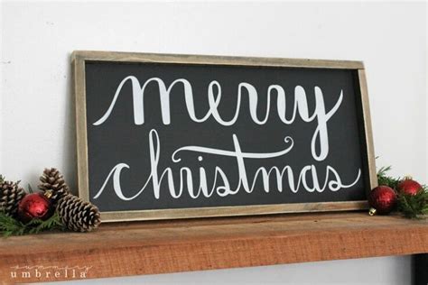 Merry Christmas Wood Sign