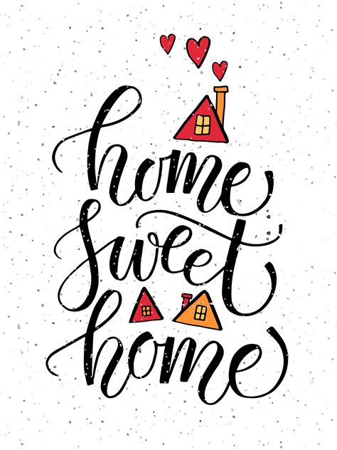 Home Sweet Home Typography Poster | Typography poster, Sweet home, Home ...