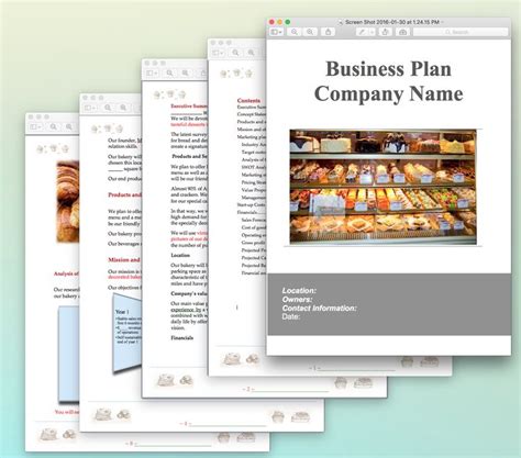 Bakery Business Plan Template Sample Pages - Black Box Business Plans ...