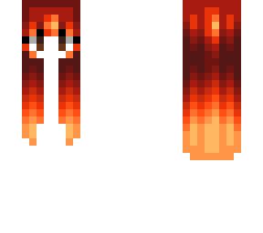 Female HB - Straight Lava Flow Fade | Minecraft Skin