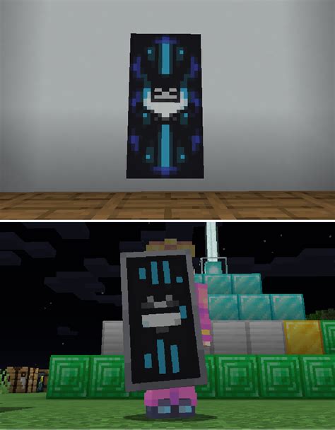 I saw a cool banner on Reddit and tried to put it on my shield : r/Minecraft