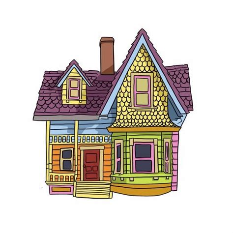 Colorful House Digital File - Etsy | Disney paintings, Up the movie, Up ...