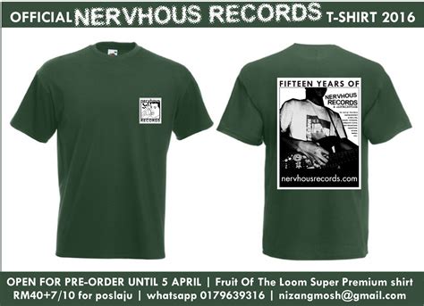 NERVHOUS RECORDS: Merchandise: Our first official t-shirt, after 15 years!