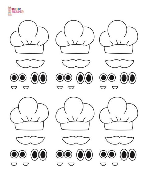 Chef Spoon Craft Template - Reading adventures for kids ages 3 to 5