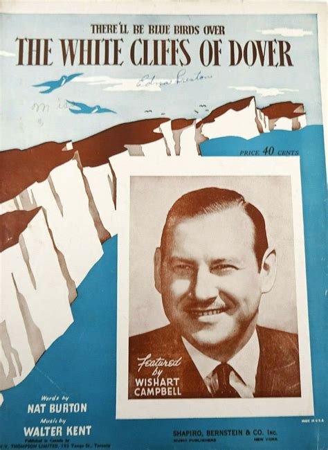 The White Cliffs Of Dover Vintage Sheet Music 1941 Wishart | Etsy ...