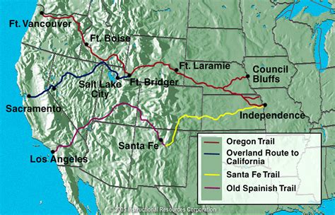 Trails West In The Mid-1800S | National Geographic Society - California ...