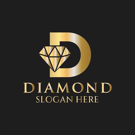 Premium Vector | Letter d diamond logo design jewelry logo with diamond ...