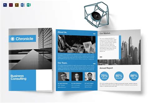 A4 Business Half Fold Brochure Template | Brochure design template ...