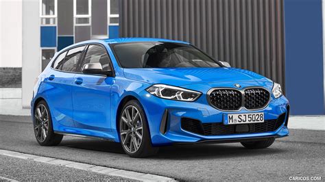 BMW M135i | 2020MY xDrive (Color: Misano Blue Metallic) | Front Three-Quarter