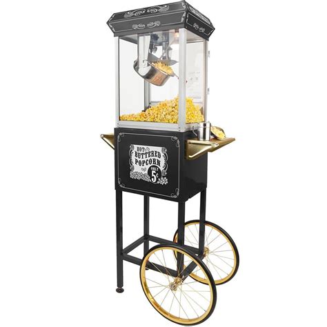 Funtime Sideshow Popper 8 oz. Popcorn Machine and Cart FT862CBG - The ...