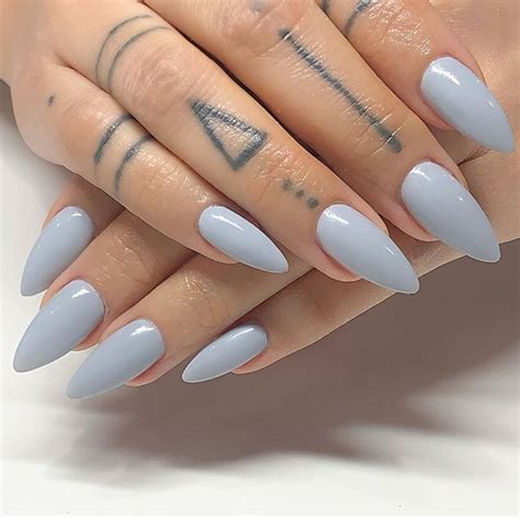 40+ Grey Nails Design Ideas - The Glossychic | Grey nail designs, Grey french tip nails, Gray nail