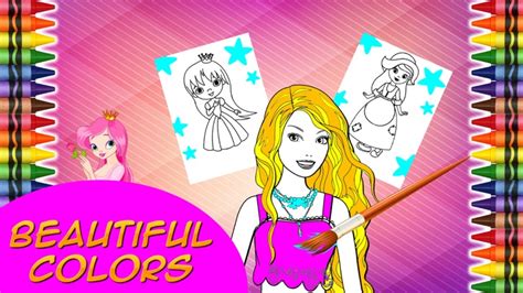 Princess Coloring Game - Girls Paint Games Coloring and Drawing - FREE ...