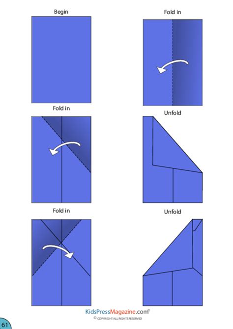 Paper Airplane Instructions – Dart - KidsPressMagazine.com