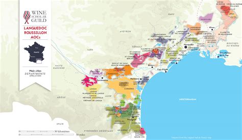 Languedoc-Roussillon Wine Map