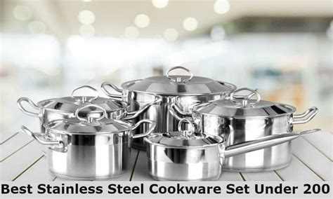 10 Best Stainless Steel Cookware Set Under 200 - Buyer's Guide 2022