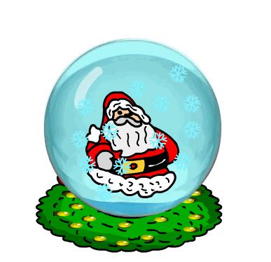 Christmas Clipart - santa-claus-snow-globe-animated-gif - Classroom Clipart