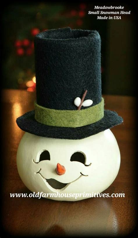 Meadowbrooke Gourds Small Snowman Head Made In USA | Hand painted gourds, Gourds, Gourds diy