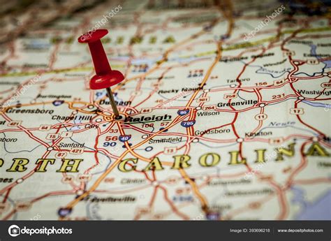 Raleigh Usa Map Travel Background Stock Photo by ©aallm 393696218