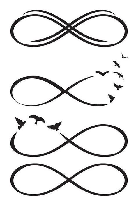 Lovely Birds And Infinity Symbol Tattoo Set | Infinity symbol tattoo, Infinity tattoo designs ...