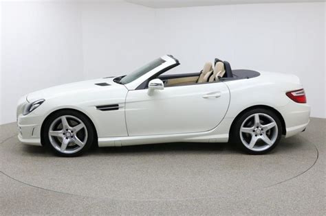 Used 2012 WHITE MERCEDES-BENZ SLK Convertible 2.1 SLK250 CDI ...