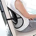 BINSBARRY Ventilation Back Rest with Lumbar Support Mesh Cushion Pad ...