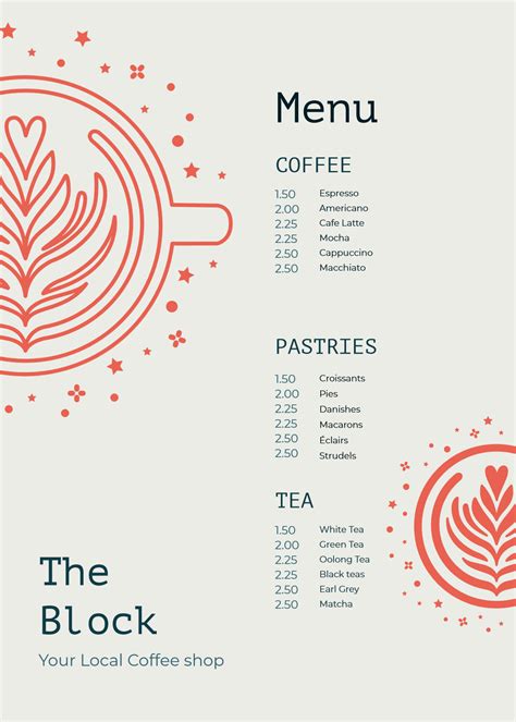 38 Free Simple Menu Templates For Restaurants, Cafes, And Parties