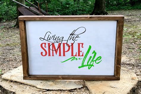 Living the Simple Life Graphic by craftynerdco · Creative Fabrica