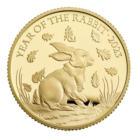 2023 Royal Mint 1/4oz Year of the Rabbit Proof Gold Coin Boxed - 905,80