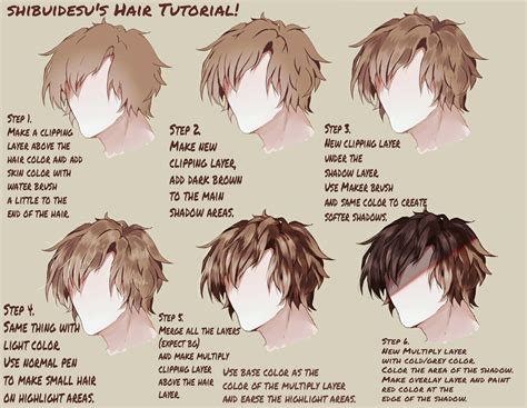 Hair Tutorial by shibuidesu - How to Art