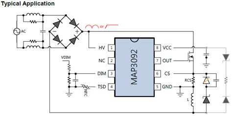 MAP3092_Typical Application Reference Design | High Voltage LED Driver ...