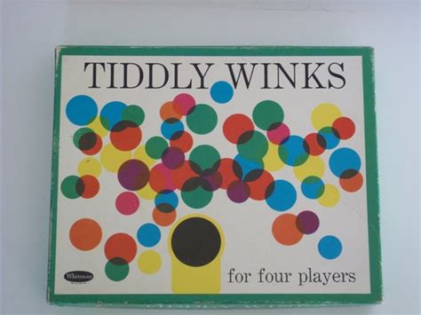 Items similar to Vintage Tiddly Winks game from 1963 complete colorful ephemera great graphics ...