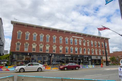 Merchants Exchange Building, Nashua, NH, USA Editorial Image - Image of shop, building: 246611040