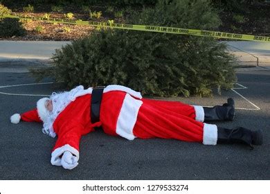 Crime Scene Santa Claus Lays Dead Stock Photo 1279533274 | Shutterstock