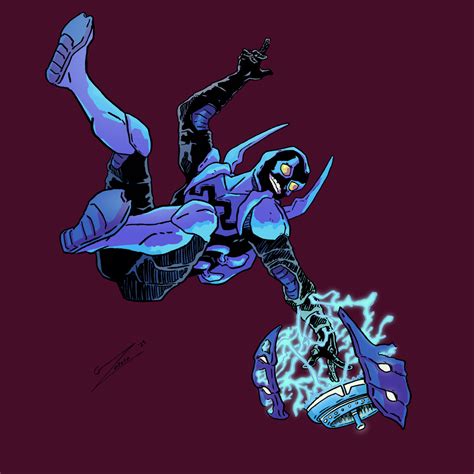 [OC] some Blue Beetle fan art : r/teentitans