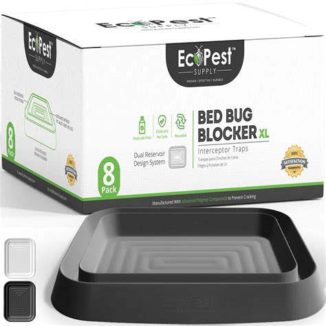 Bed Bug Blocker (XL) – 8 Pack | Bed Bug Interceptor Trap, Monitor ...