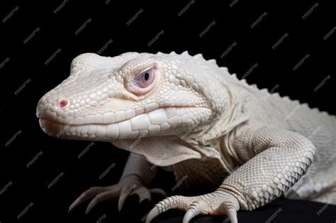 Premium AI Image | a white lizard with sharp claws