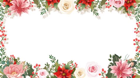 Floral Border PNG Transparent Images Free Download | Vector Files | Pngtree