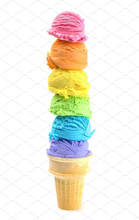 Rainbow Ice Cream Scoop New York Mall