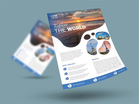 Travel Flyer design template on Behance