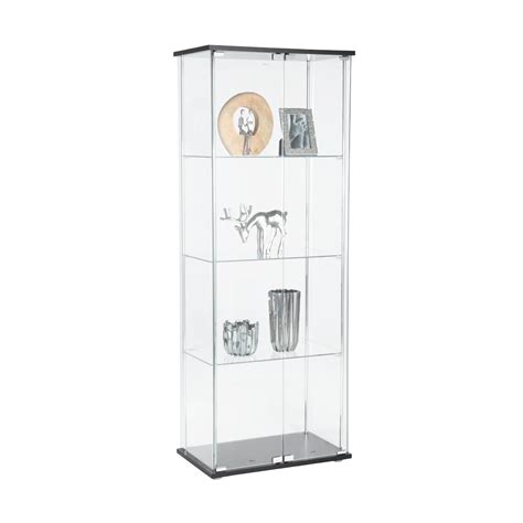 Glory Glass Cabinet 60 cm (Black) - Furniture Source Philippines